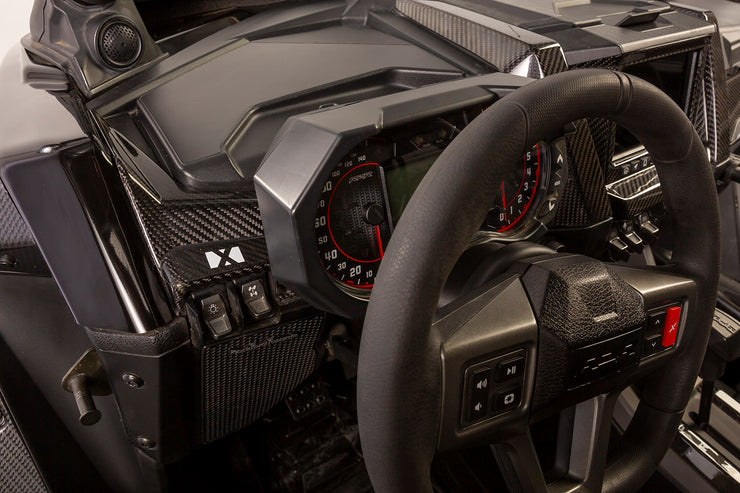 XKraft Polaris RZR Pro Dash Trim - Carbon Fiber