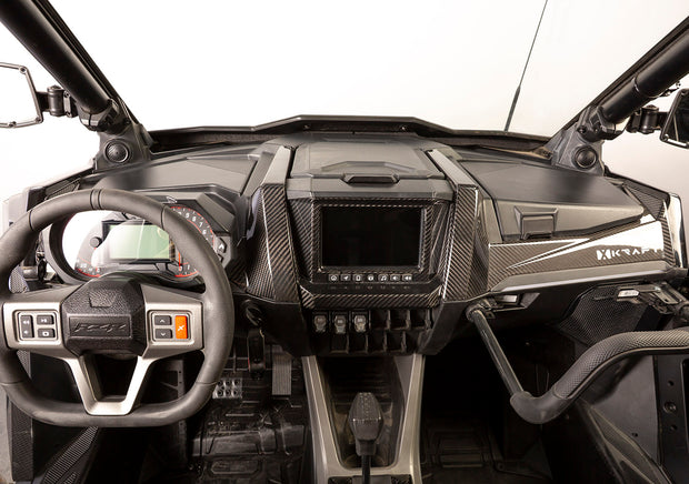 XKraft Polaris RZR Pro Dash Trim - Carbon Fiber