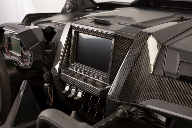 XKraft Polaris RZR Pro Ride Command Surround - Carbon Fiber