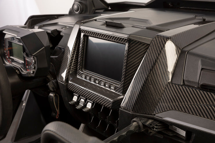 XKraft Polaris RZR Pro Ride Command Surround - Carbon Fiber