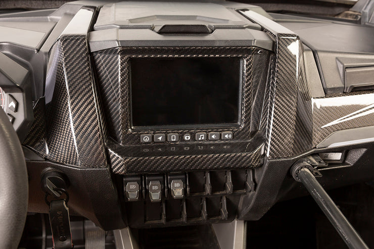 XKraft Polaris RZR Pro Ride Command Surround - Carbon Fiber