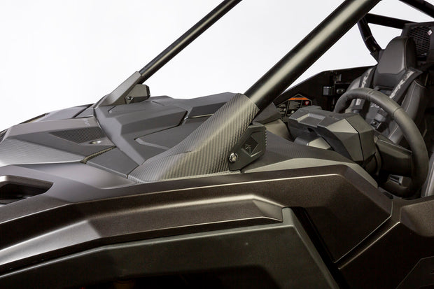 XKraft Carbon Fiber A-Pillar Covers for Polaris RZR Pro R, Pro S, Pro XP