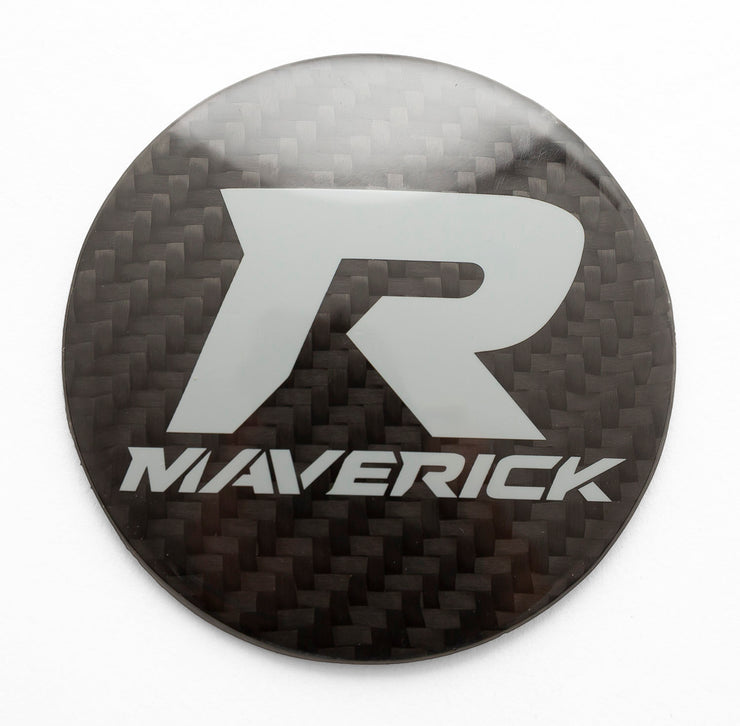 XKraft Can-Am Maverick R Hood Medallion- Carbon Fiber