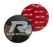 XKraft Can-Am Maverick R Hood Medallion- Carbon Fiber