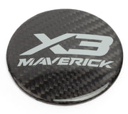 XKraft Can-Am Maverick X3 Hood Medallion- Carbon Fiber