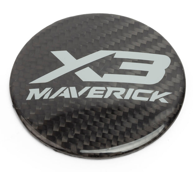 XKraft Can-Am Maverick X3 Hood Medallion- Carbon Fiber