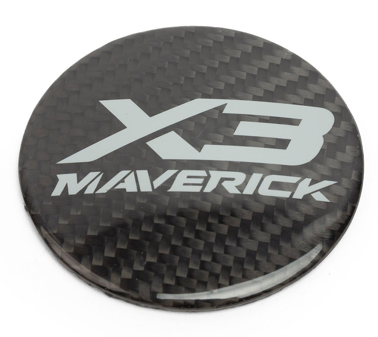 XKraft Can-Am Maverick X3 Hood Medallion- Carbon Fiber