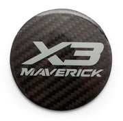 XKraft Can-Am Maverick X3 Hood Medallion- Carbon Fiber