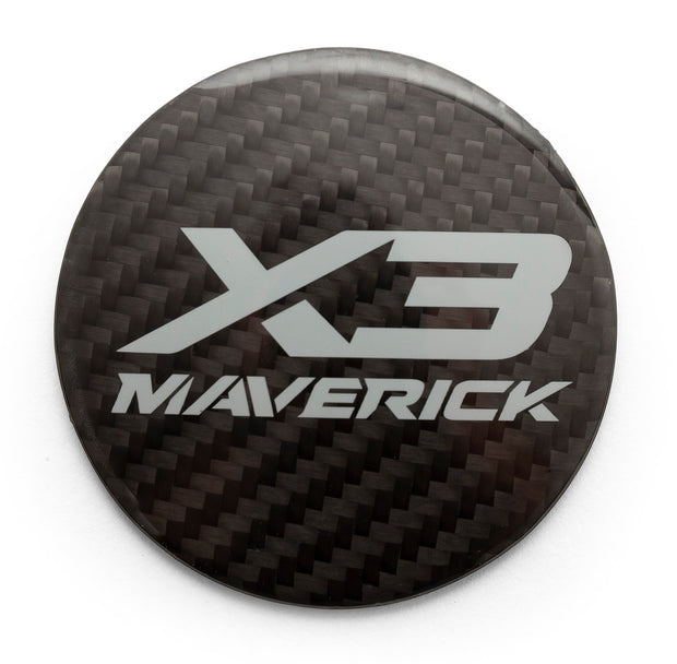 XKraft Can-Am Maverick X3 Hood Medallion- Carbon Fiber