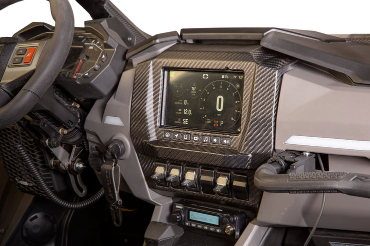 XKraft Carbon Fiber Ride Command Surround for Polaris RZR Pro R, Pro S, Pro XP